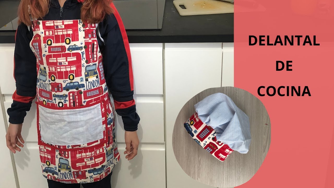 Como Hacer un Delantal  de Cocina para niños