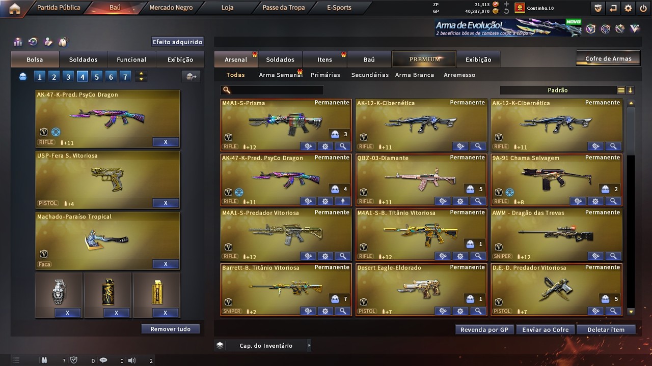 -HG- Game / Cross Fire - Testando a Nova [AK 47 PsyCo Dragon VIP] !