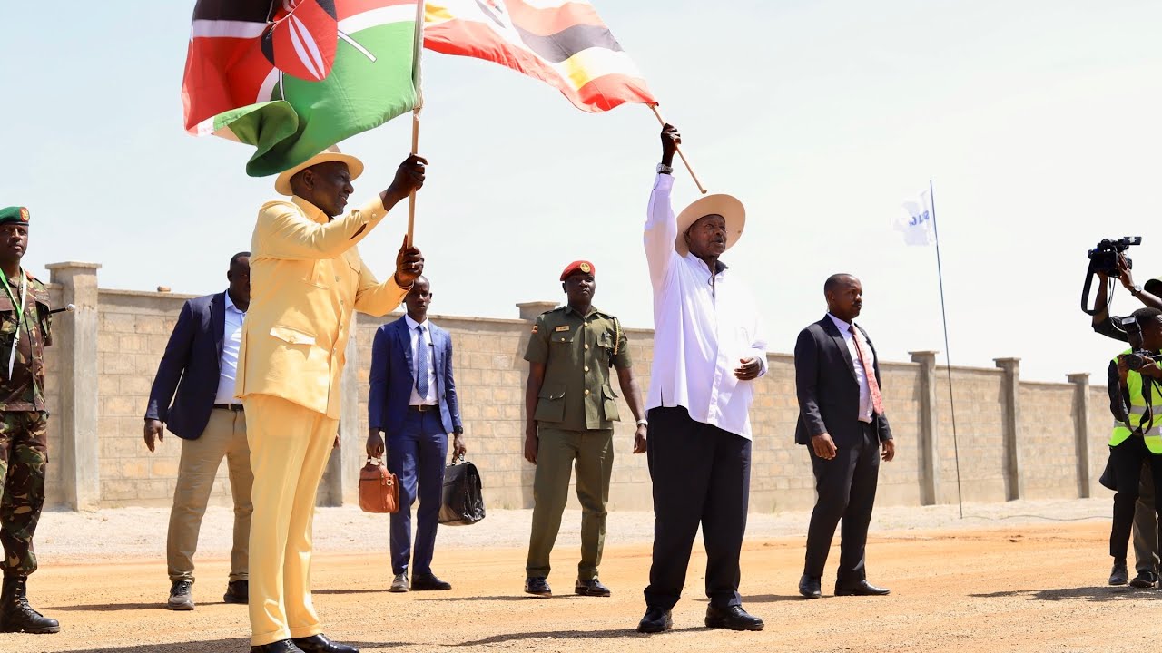 Museveni & Ruto ground breaks for the construction of the Devki steel plant in Tororo