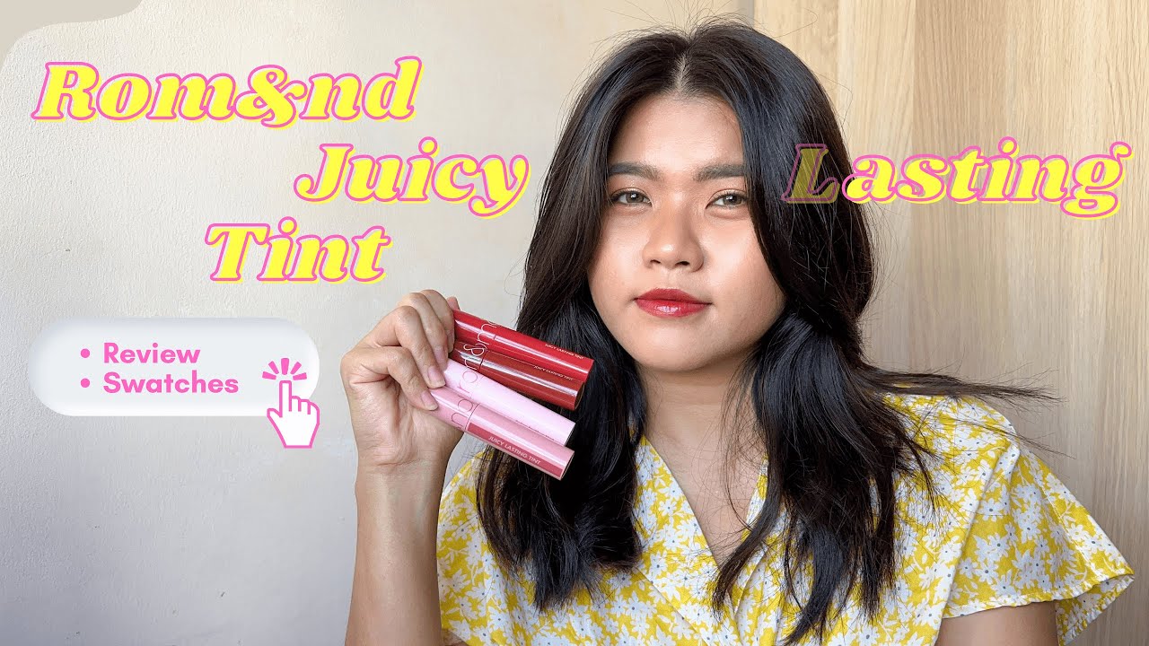 Rom&nd Juicy Lasting Tint | Обзор, образцы и сравнение оттенков 07, 20, 25, 27