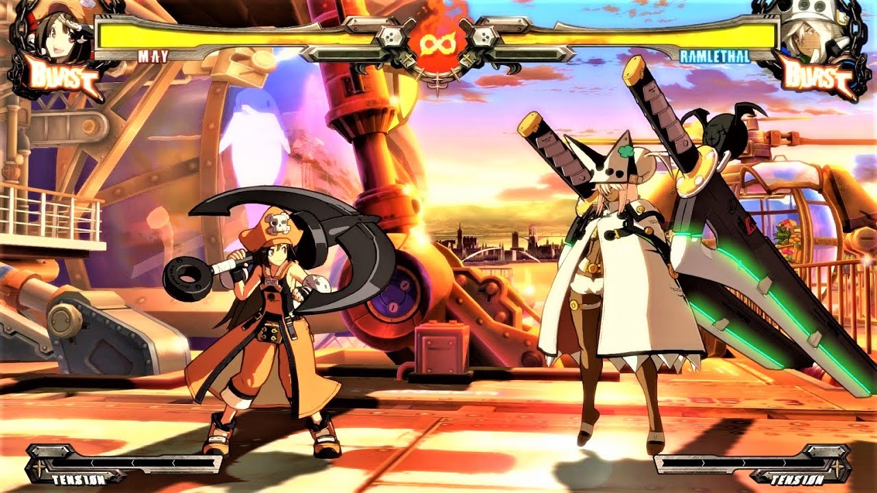MANIAC LEVEL - May VS Ramlethal Valentine - GUILTY GEAR Xrd Rev 2 Hardest AI Battle Match PS4