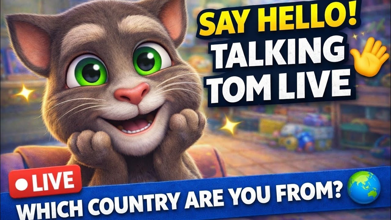 Talking Tom Live 😺 Funny Moments & Mini Games | Happy Tom Stream