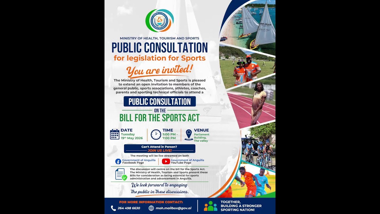 Public Consultation for Legislation for Sports | May 19th, 2026