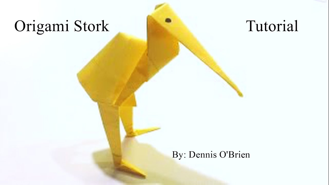 Origami Stork Tutorial - How to make an origami Stork