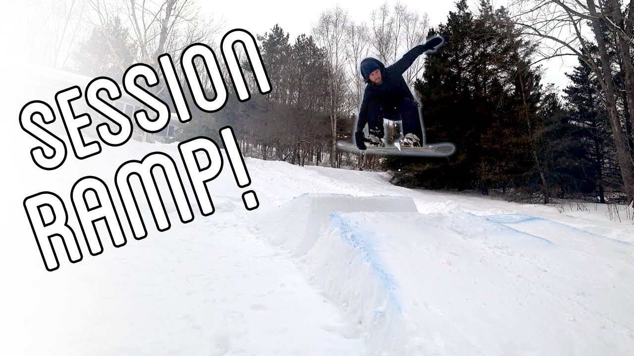 Building a Front yard Session Ramp for Snowboard Practice
