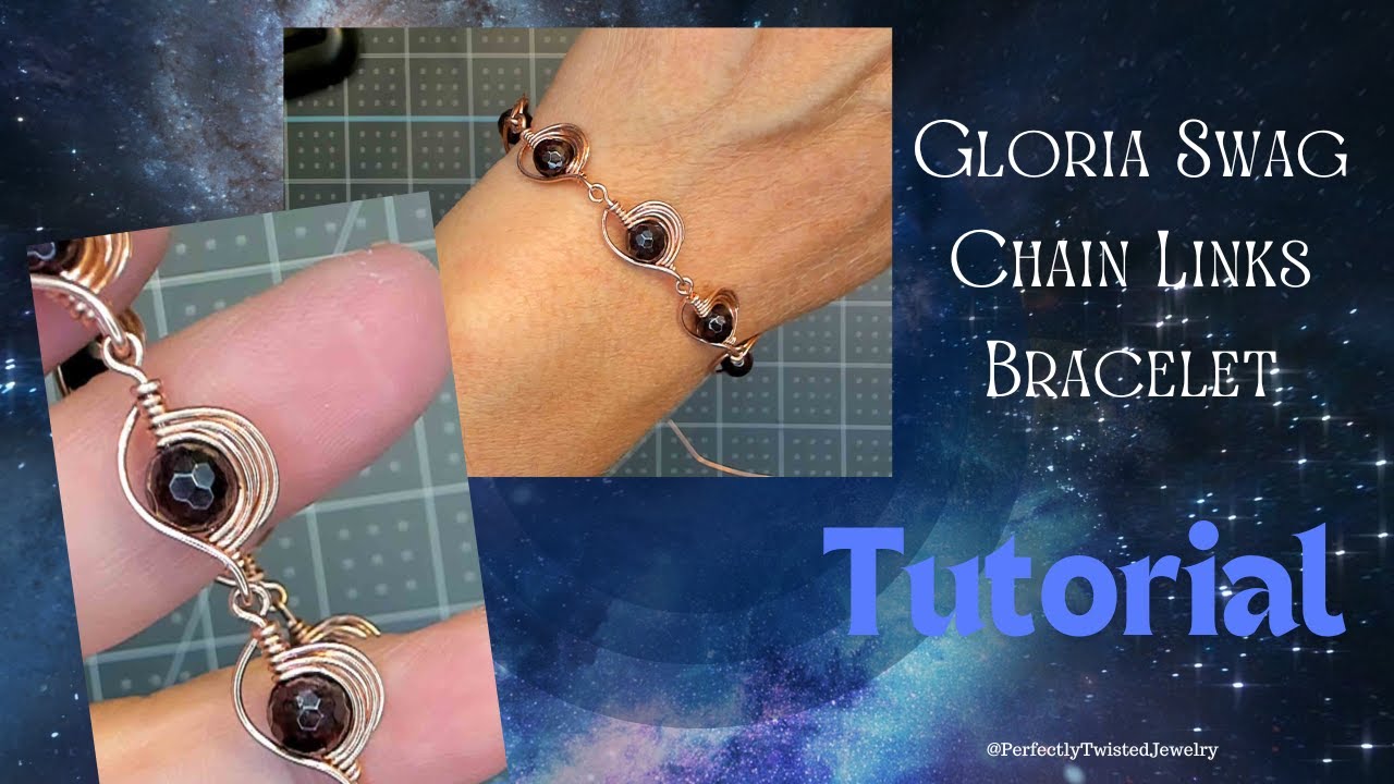 Wire Wrapped Beaded Chain Links! Beginner Friendly Tutorial