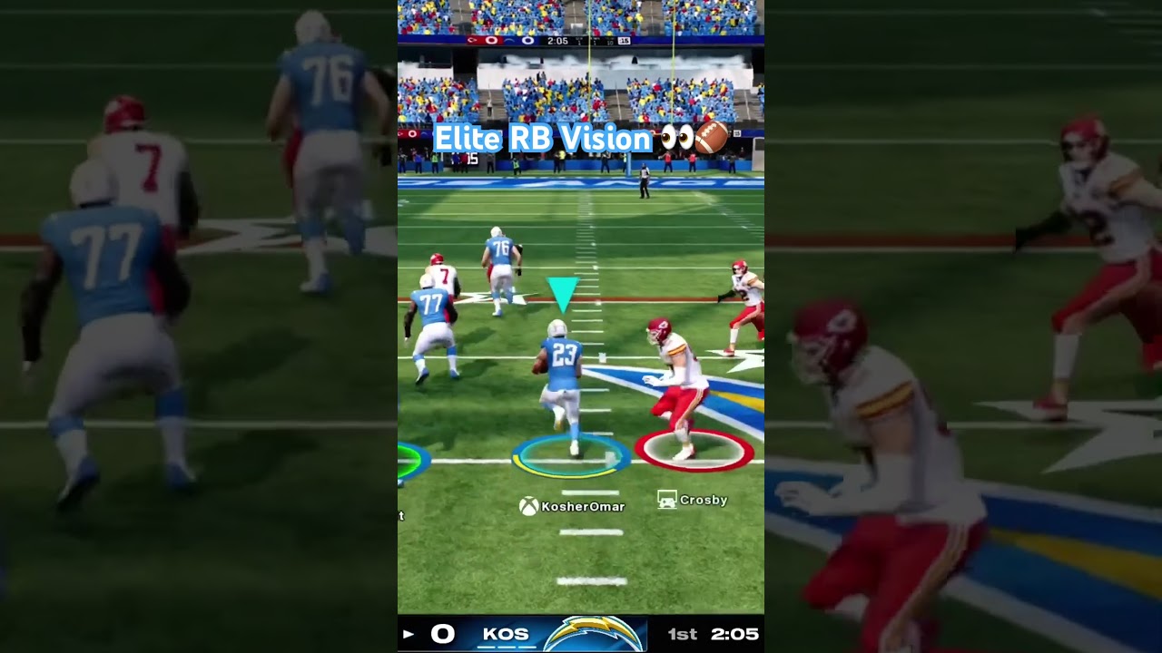 Elite RB Vision #gamingtips #madden25 #nflfootball
