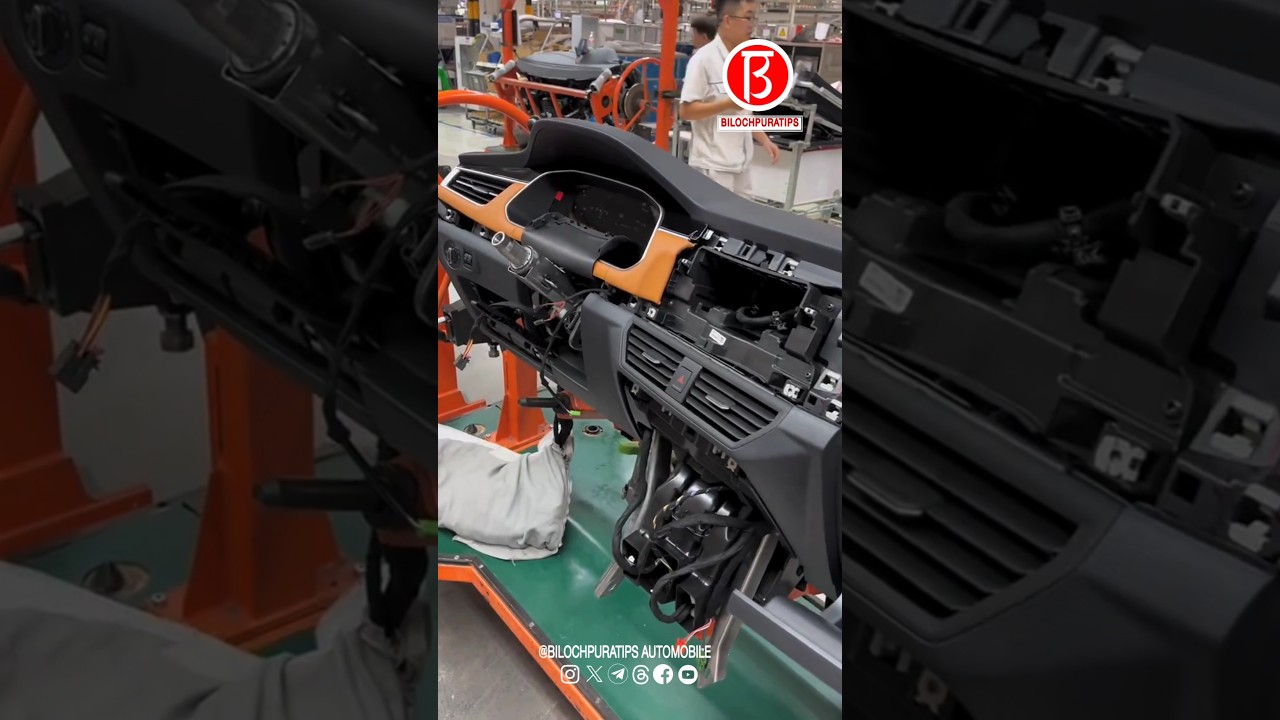 The whole process of Bora production Dashboard Assembly Process Part 01