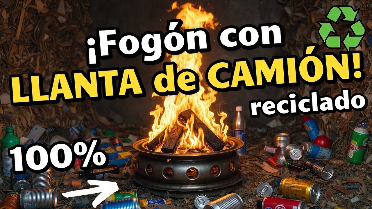 SOLO CON RECICLADOS, UN FOGON PARRILLA  ... ES POSIBLE?? #fogon #parrilla #reciclado
