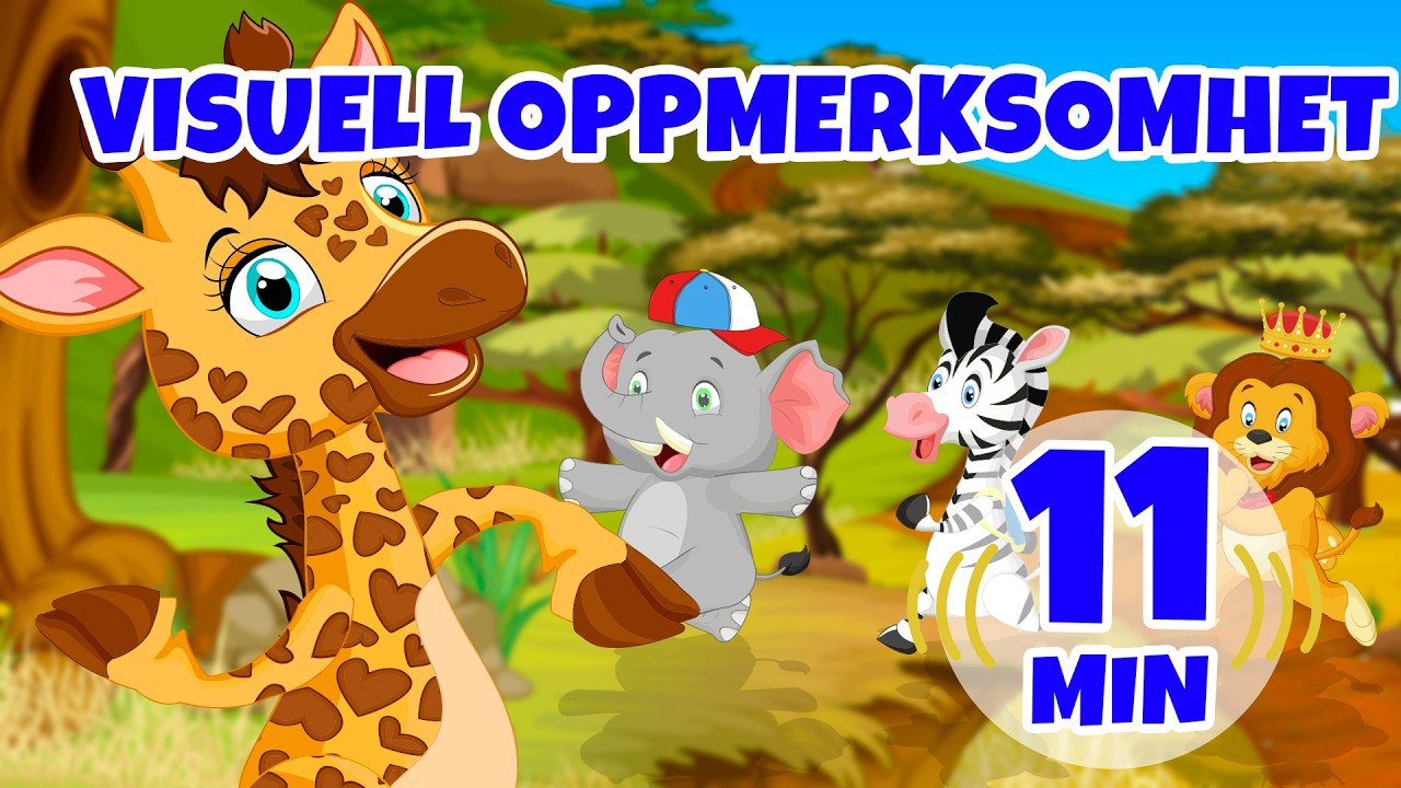 Visuell oppmerksomhet - 11 min Giramille | Barnerim og barnesanger