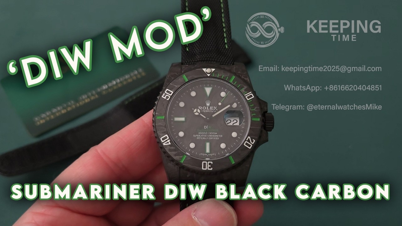 Submariner DiW Black Forged Carbon Case
