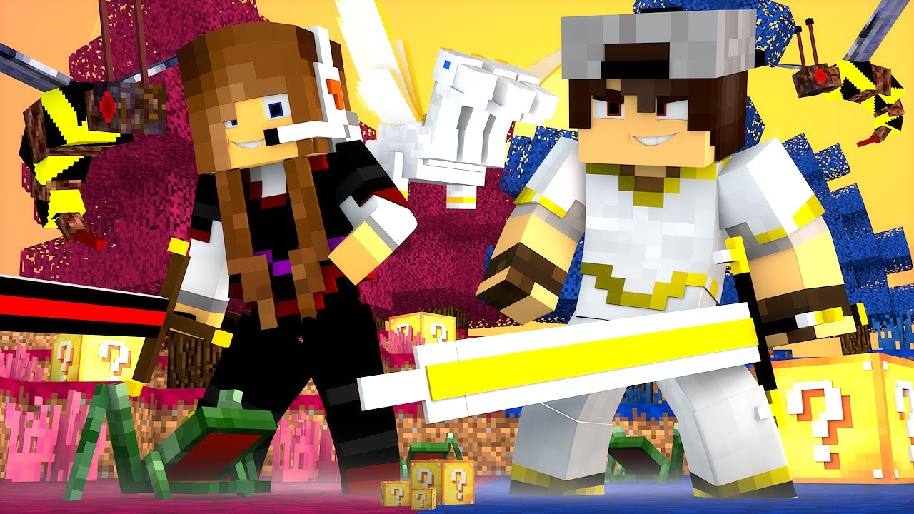 Minecraft: CORRIDA PVP - LUCKY BLOCK ORESPAWN!