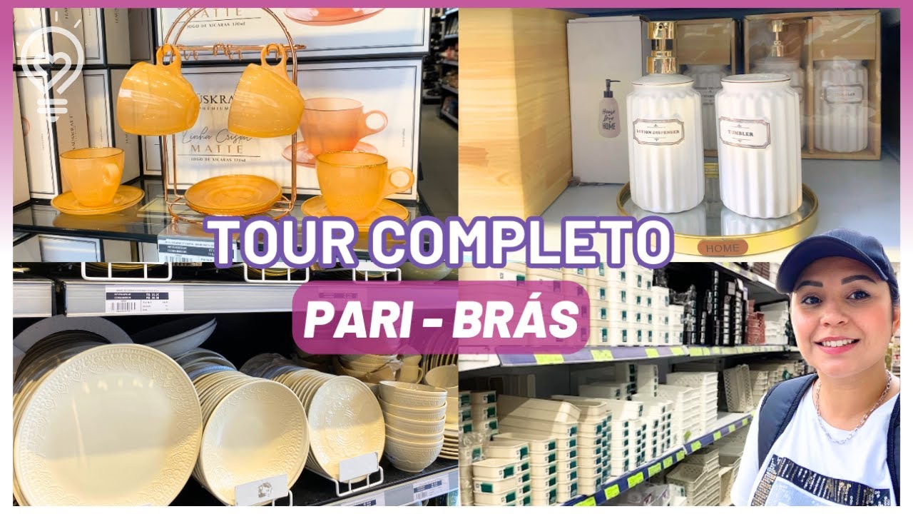 TOUR NAS MELHORES LOJAS DO PARI - BRÁS | Utilidade doméstica, Mesa posta e Organizadores