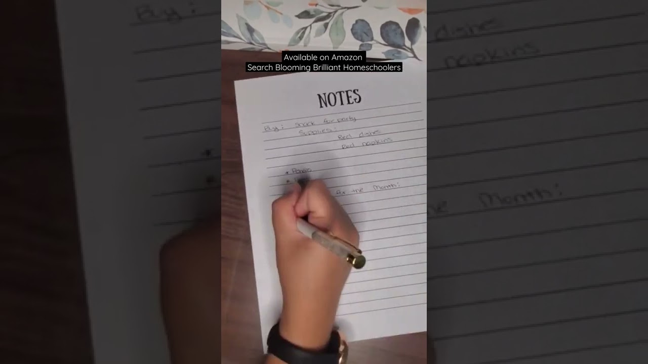 2022 to 2023 Homeschool Planner - Notes