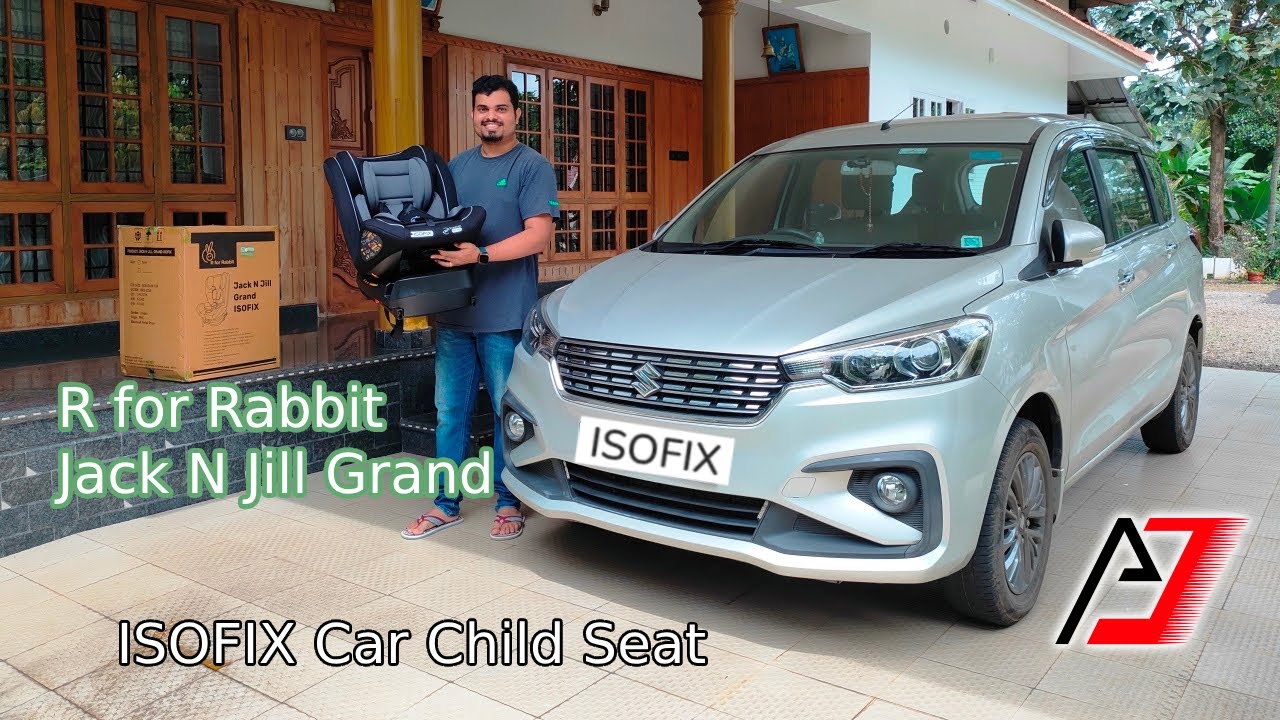 R for Rabbit Jack N Jill Grand 360° ISOFIX Car Child Seat. Baby, Kids Seat Installation Malayalam
