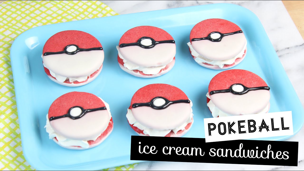 How to Make Pokeball Ice Cream Sandwiches!