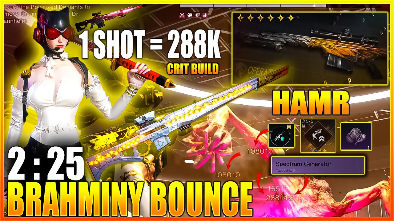 HAMR BRAHMINY BOUNCE CRIT BUILD DPS 500K TO 5M+ hide & seek IMPOSSIBLE SNIPER BUILD- ONCE HUMAN BUFF
