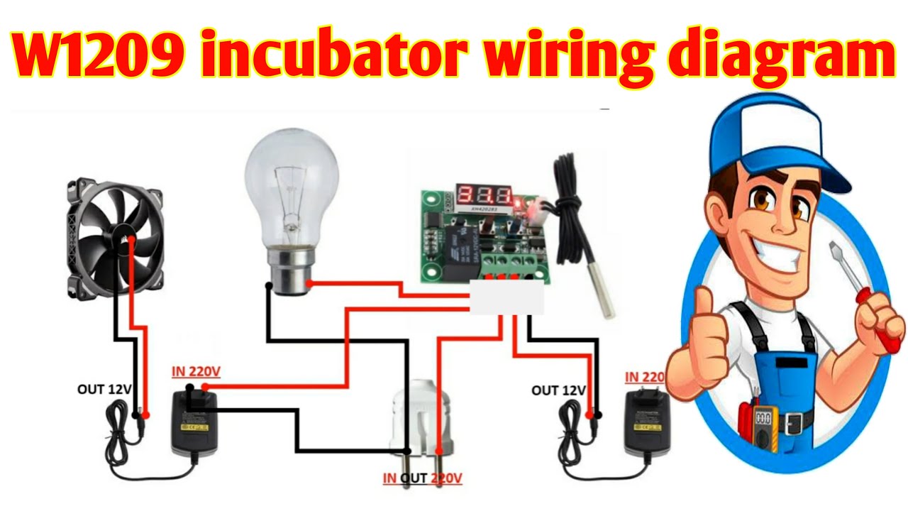W1209 incubator circuit diagram | w1209 | Shorif Tech |incubator circuit diagram