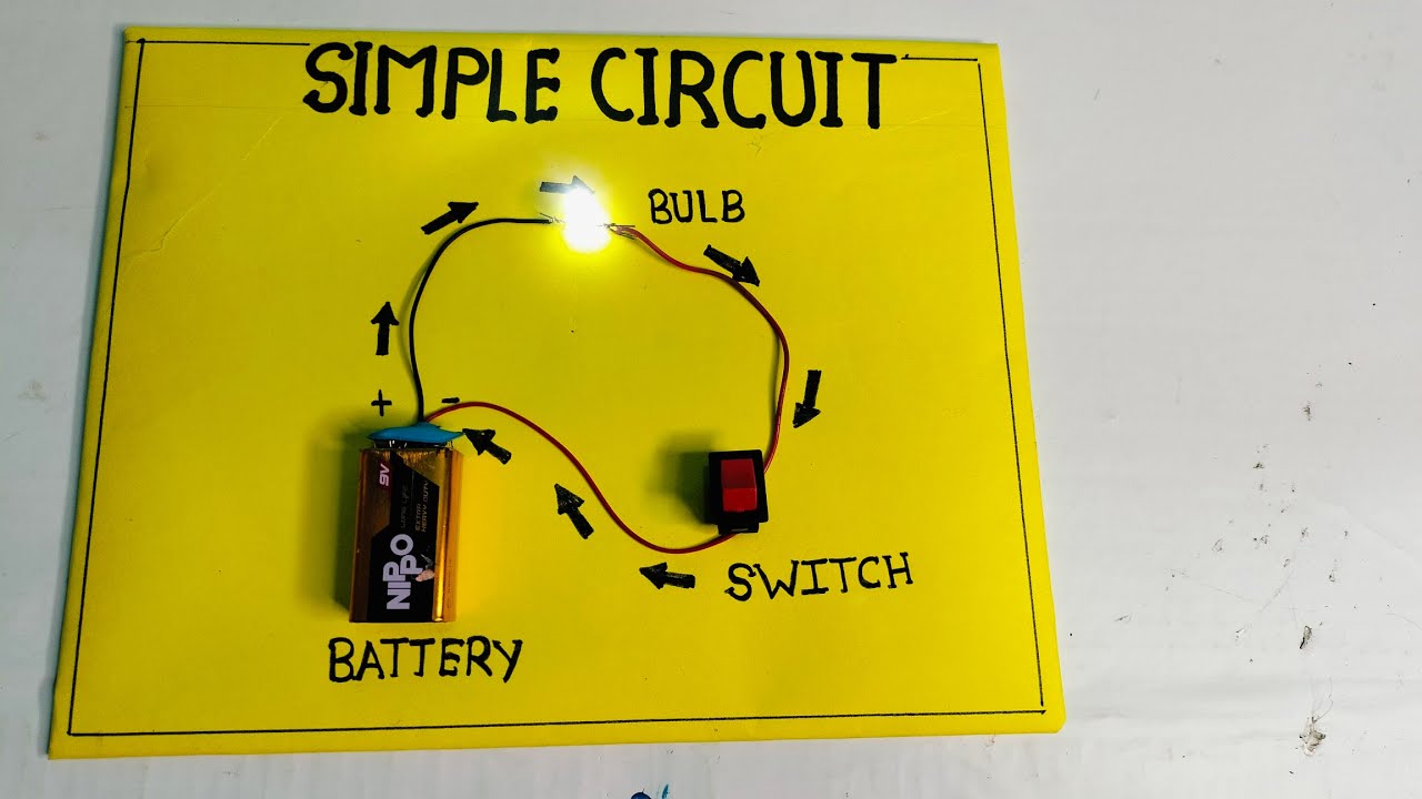 Simple Electric Circuit/ Working model of simple electric circuit,Simple Circuit