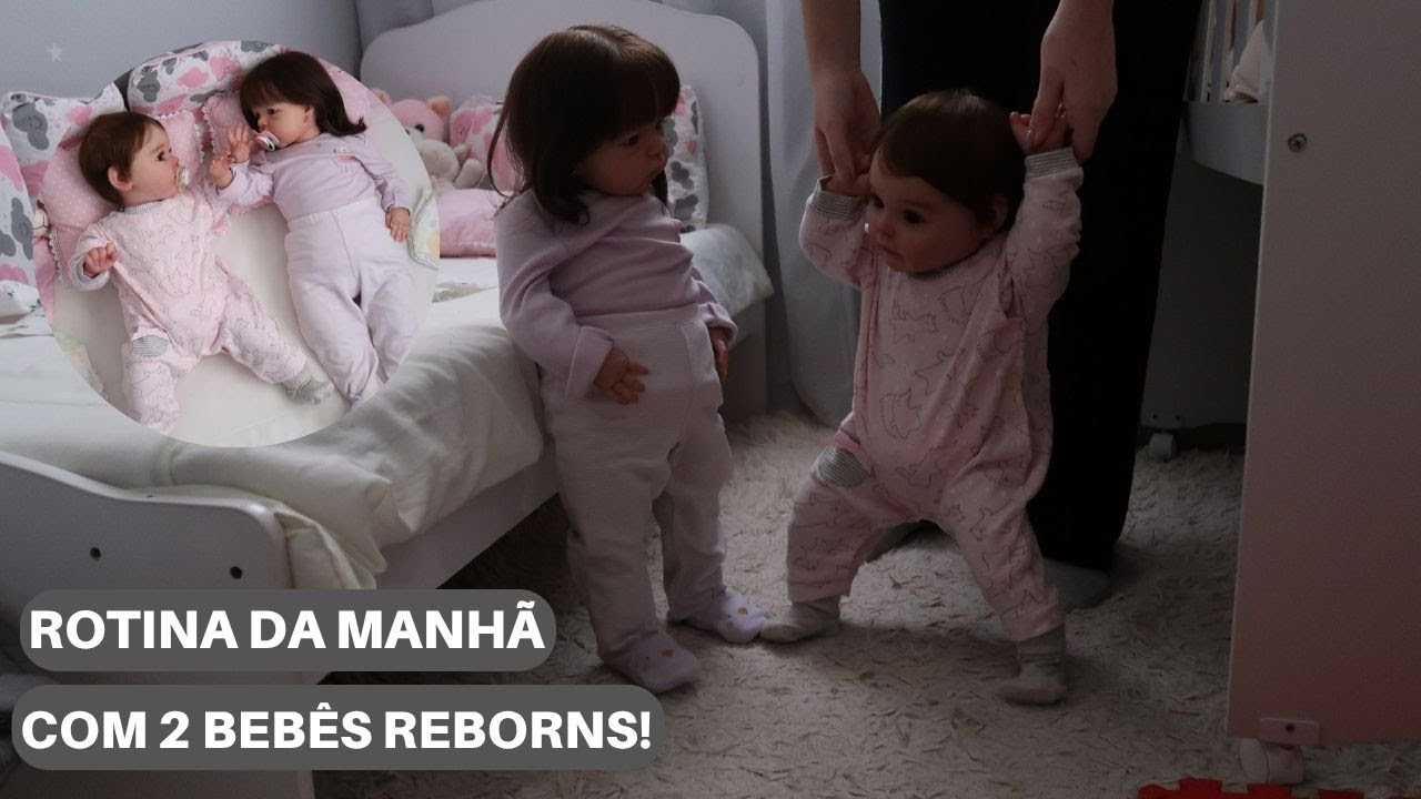 ROTINA DA MANHÃ COM 2 BEBÊS REBORNS SANDIE E DIANA!