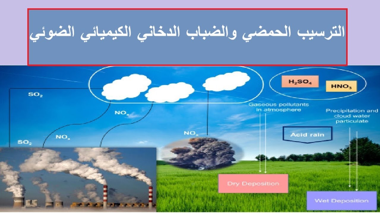 الترسيب الحمضي والضباب الدخاني الكيميائي الضوئي/العلوم البيئية /صف ثاني عشر/كامبريدج/استاذ/محمد صالح