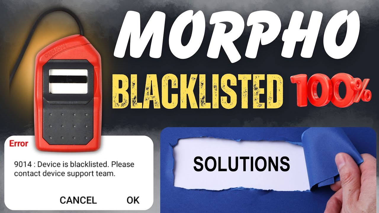 9014: Device is blacklisted. Please contact device support team II Morpho ka recharge kaise kare