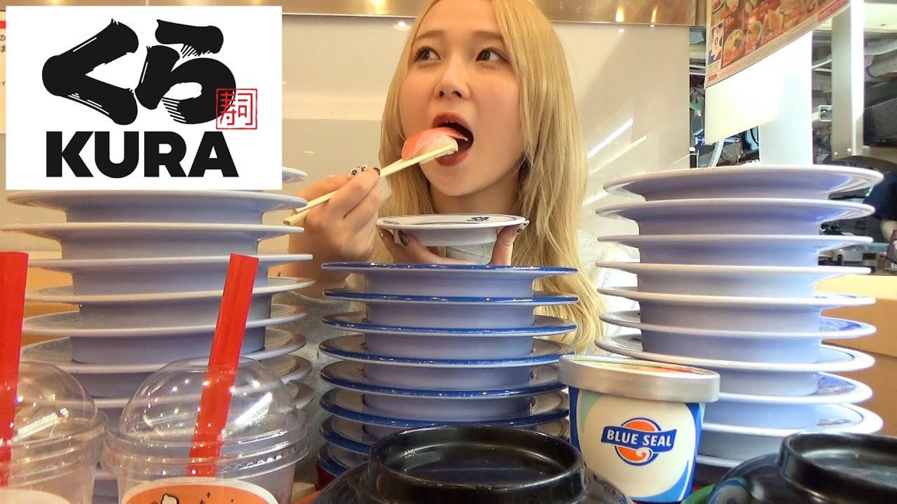 【大食い】くら寿司でお寿司もサイドメニューも好きなだけ食べ放題してみた！！