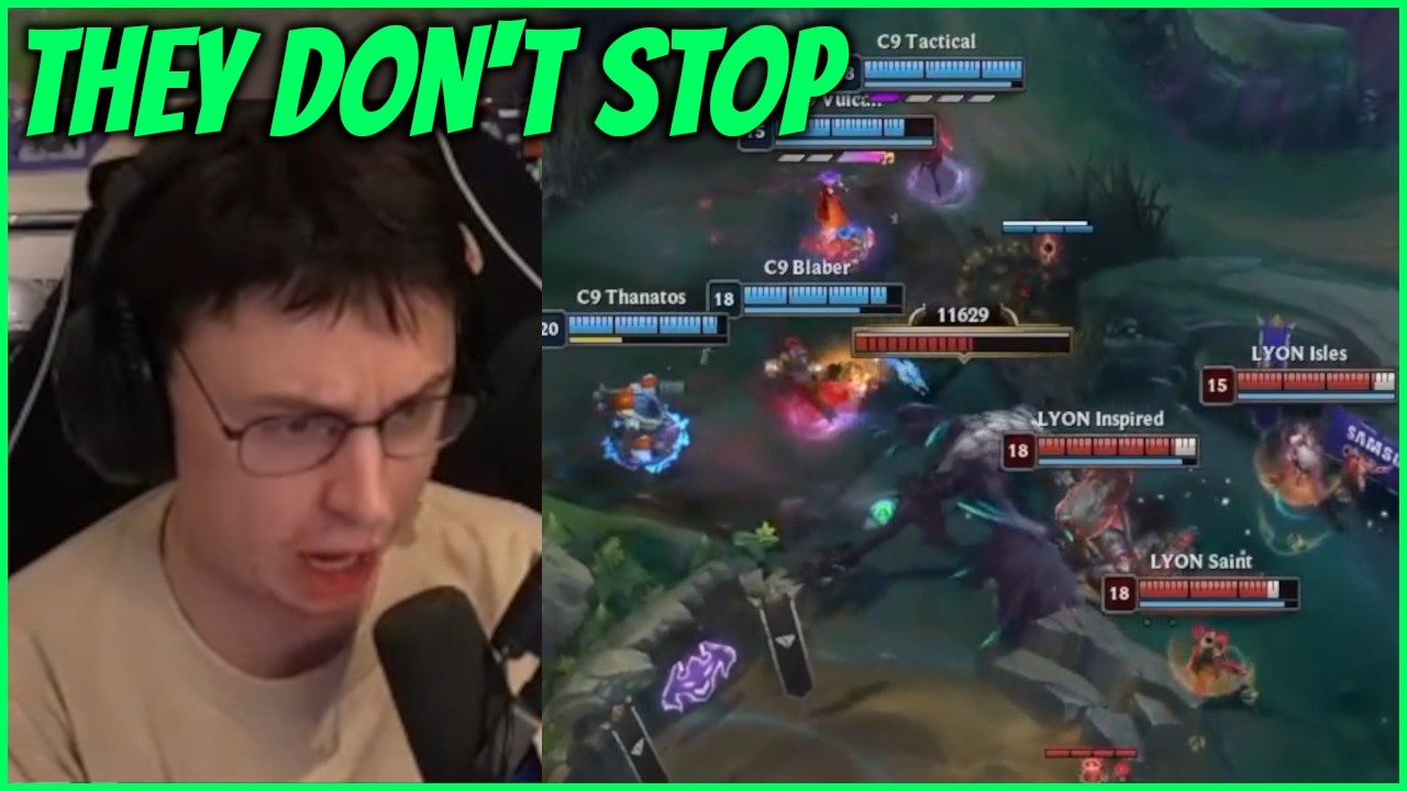 Caedrel Reacts To LEGENDARY LCS Gameplay - 5 Mins Continuous Fighting