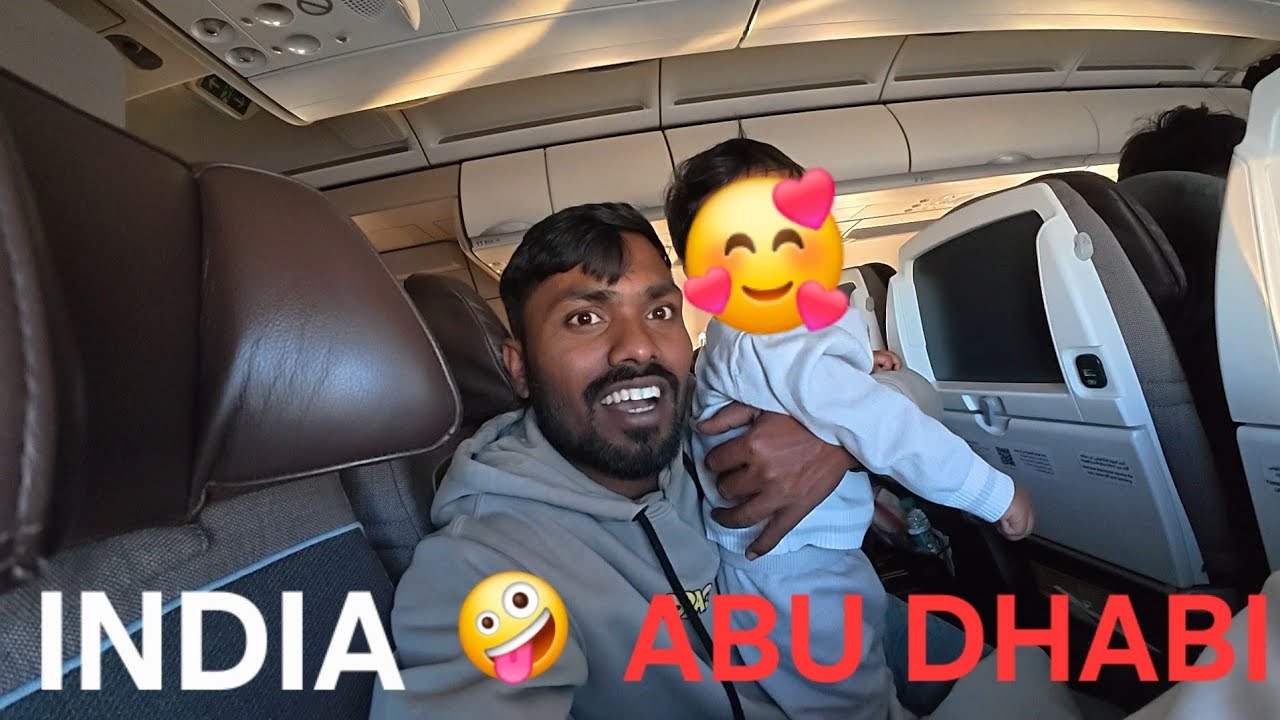 India to Abu Dhabi | International Travel Journey 🇮🇳✈️🇦🇪