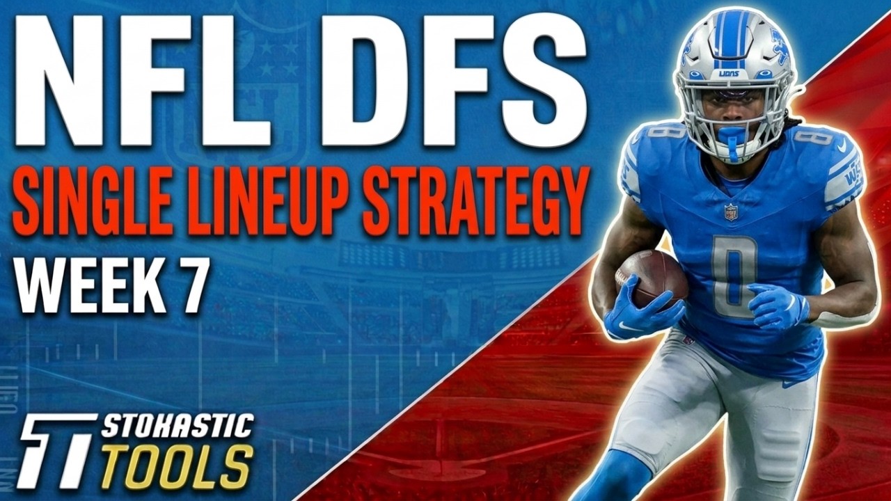 Week 7 NFL DFS: Single Lineup Sim Building | NFL DFS Strategy