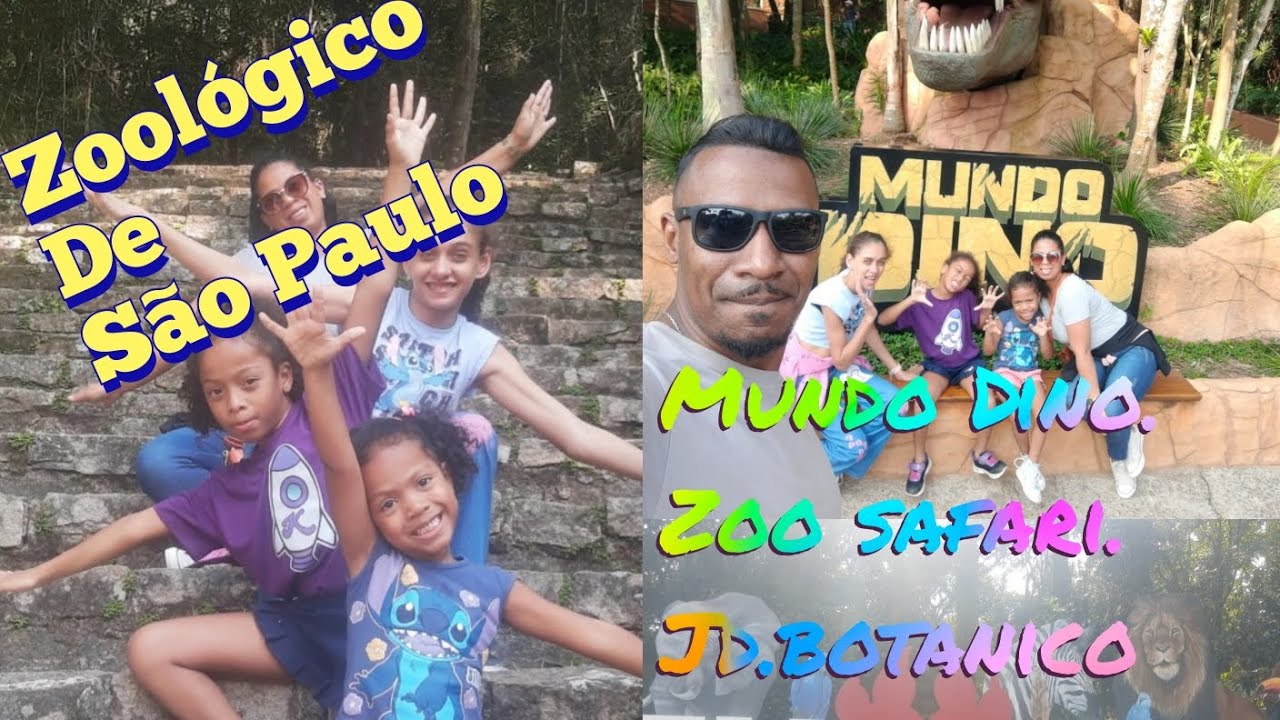 Passeio com as criança zoológico de são Paulo.Mundo Dino,jardim botânico e zoosafari muita diversão