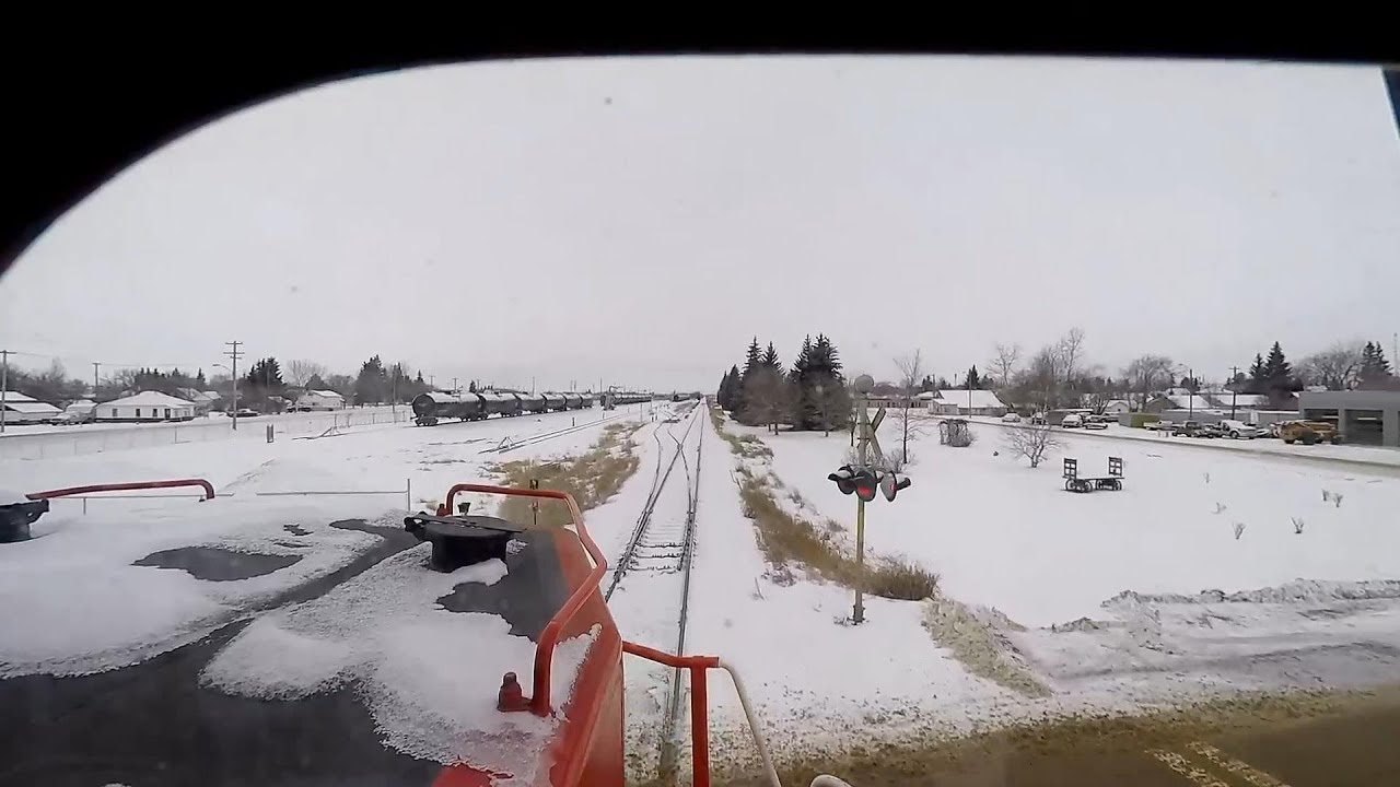 Train Ride - Dash8-ing Through the Snow ( Cab Ride )