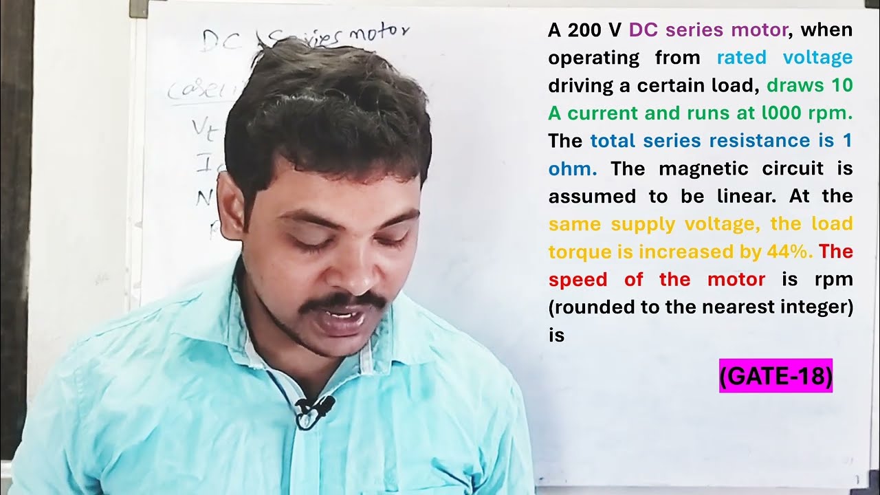 GATE -EE- 2018: DC Machines PYQ|Electrical Machines|#electricalengineering #dc machine #electrical