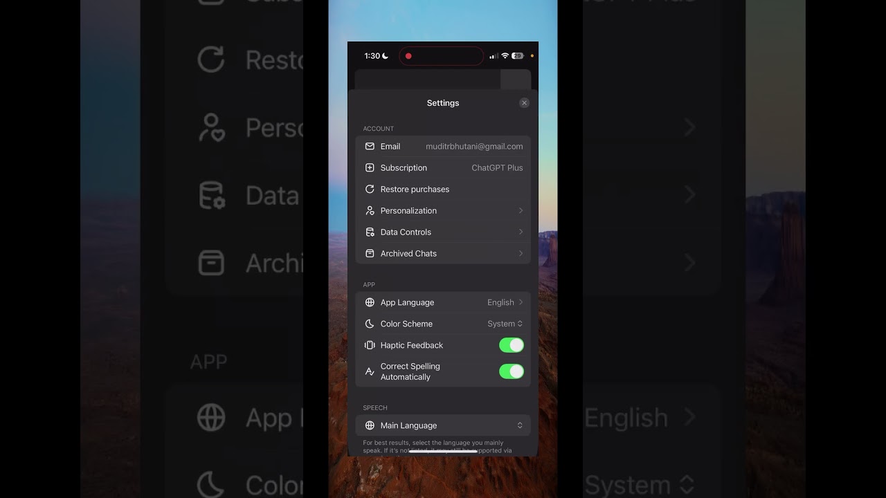 Используйте голосовой режим чата GPT с другими приложениями.