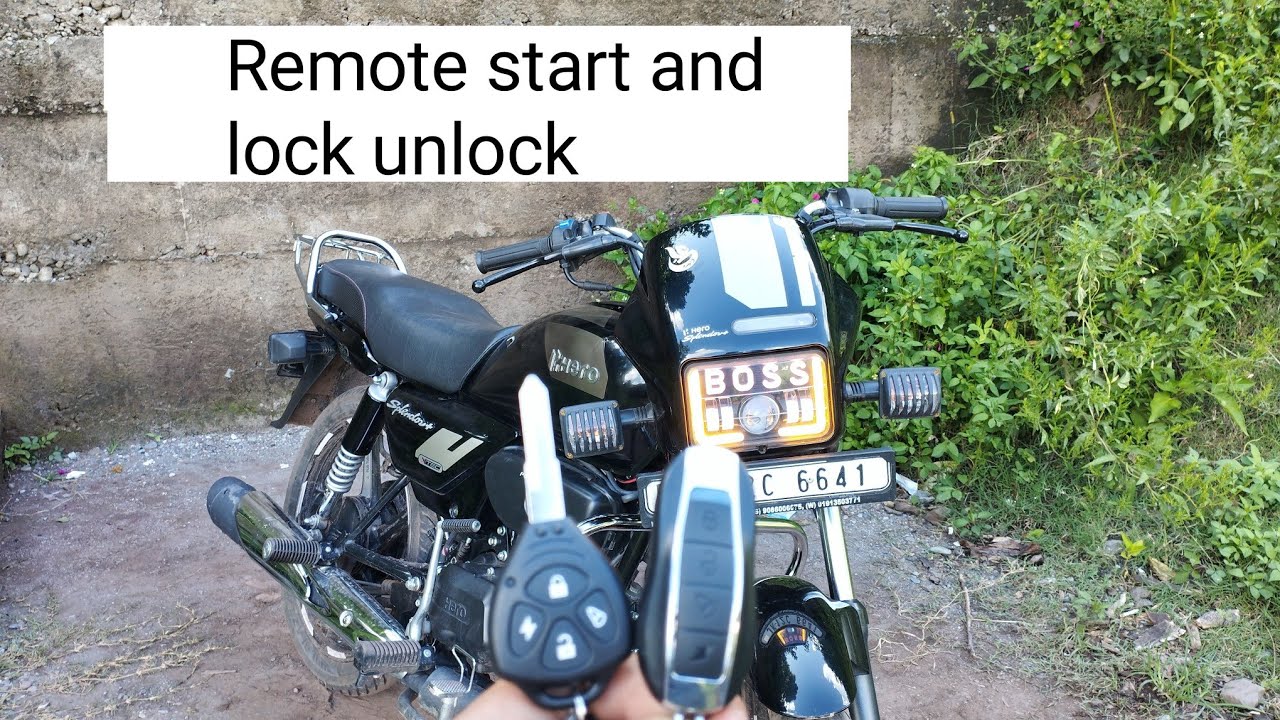 Anti theft alarm system for splendor plus xtec with remote start engine part 2