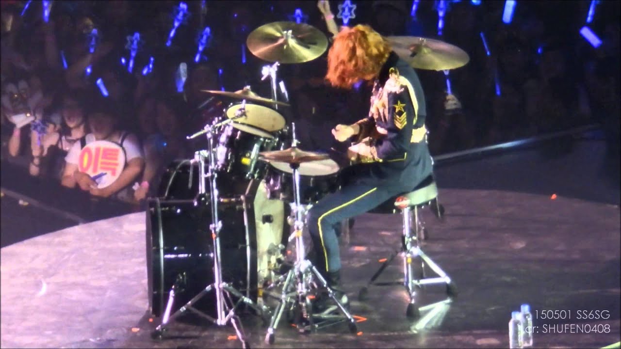 [HD] 150501 SS6SG - Heechul drumming during Sorry Sorry