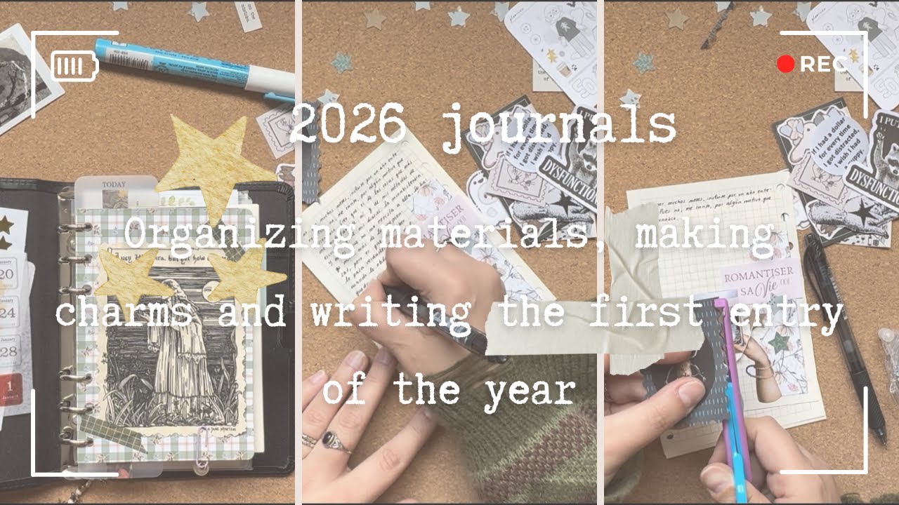✨New year in my journals✨Rainy ambient 