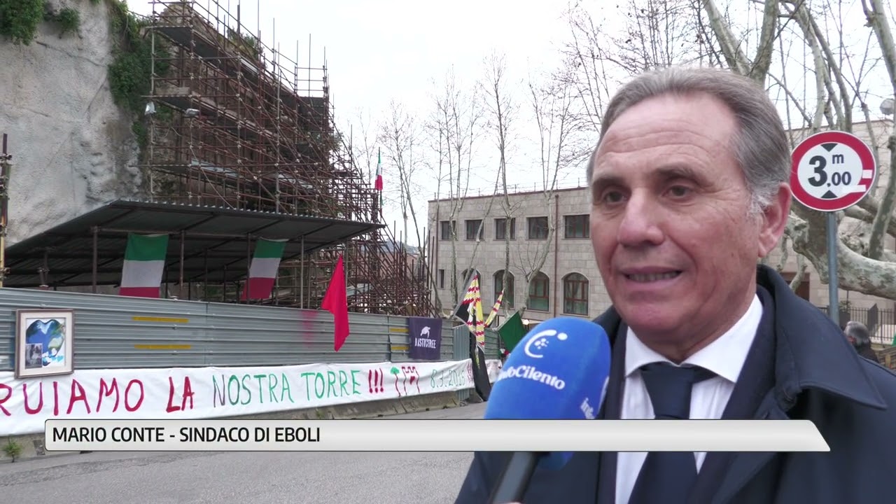 Eboli, dieci anni dal crollo della torre saettiera: manifestazione popolare sotto al castello