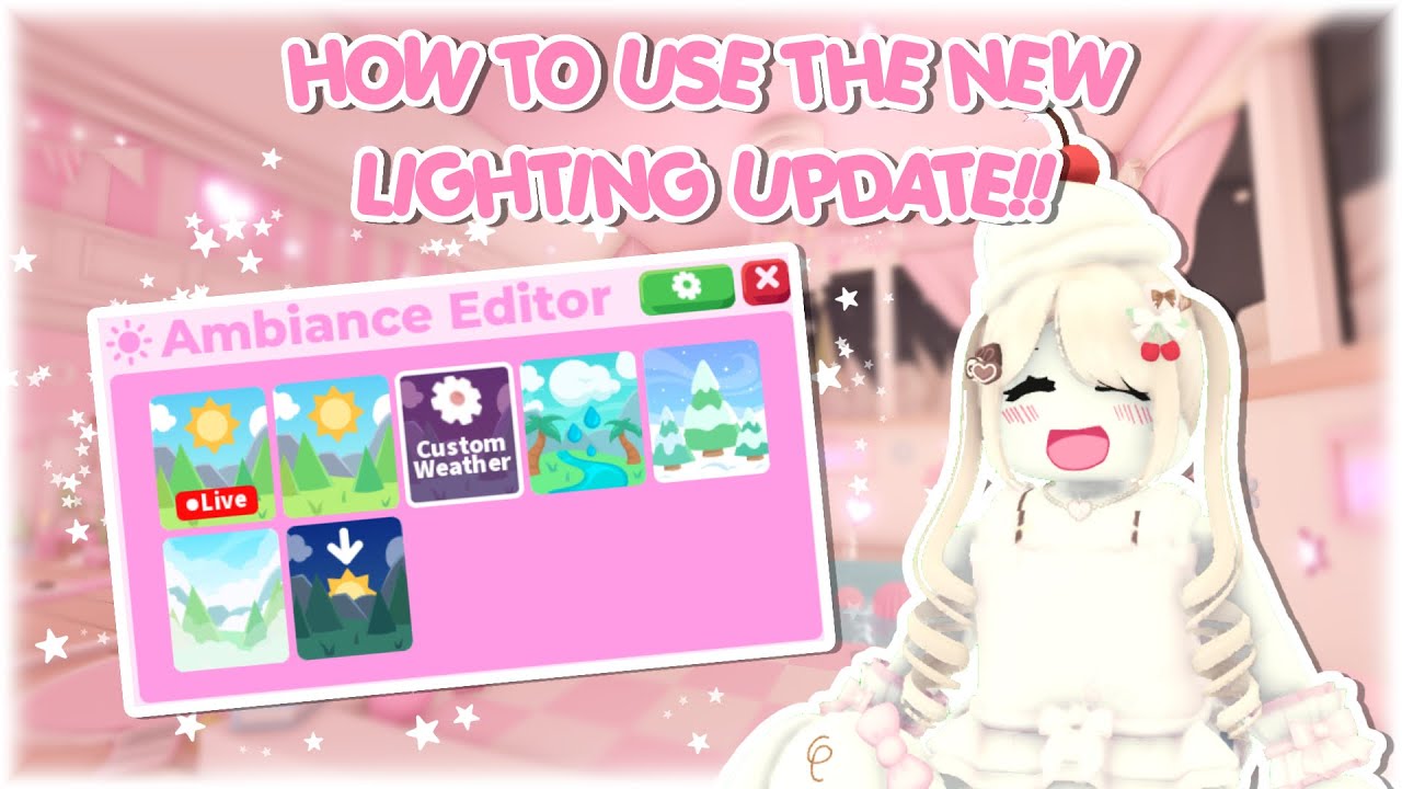 how to use the new lighting update in adopt me! ♡ roblox adopt me!