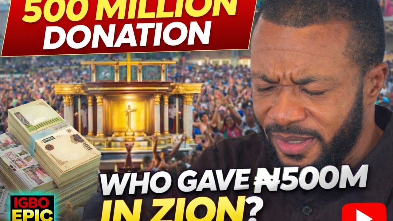 500 MILLION NAIRA WAS DONATED IN ZION MINISTRY TO BUILD NGOKPALA  ALTER FROM UNKNOWN FAMILY.