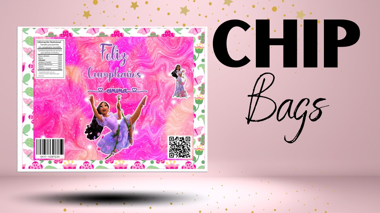 COMO HACER CHIP BAGS DE ENCANTO Silhouette Studio #cameo4pro #bolsas #decoraciones
