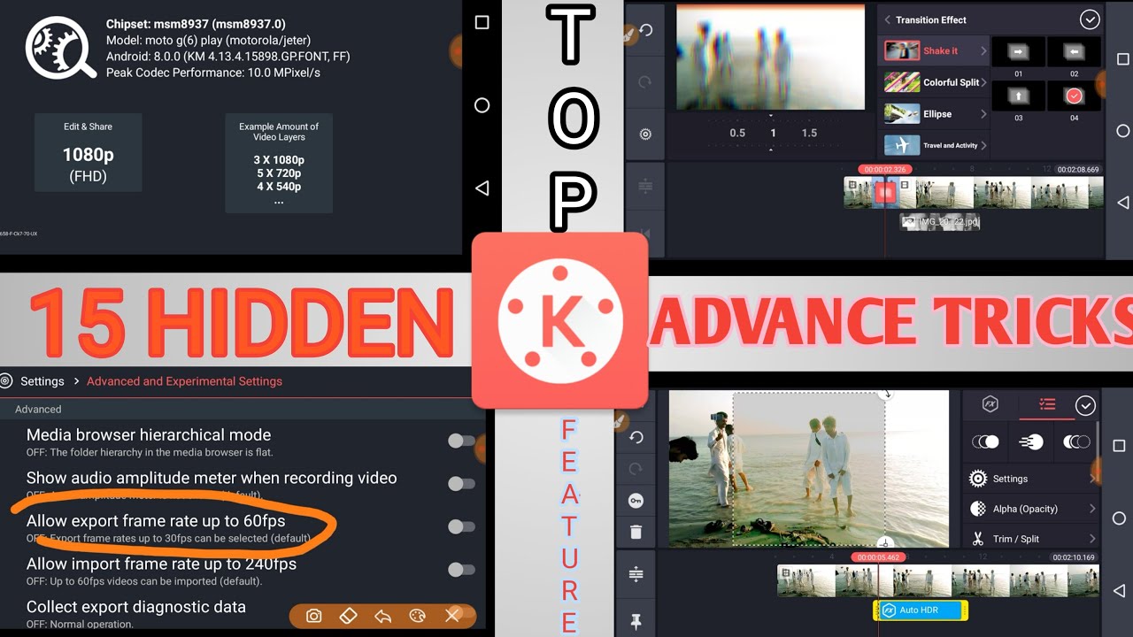 Top 15 Hidden features of kinemaster secret Tricks