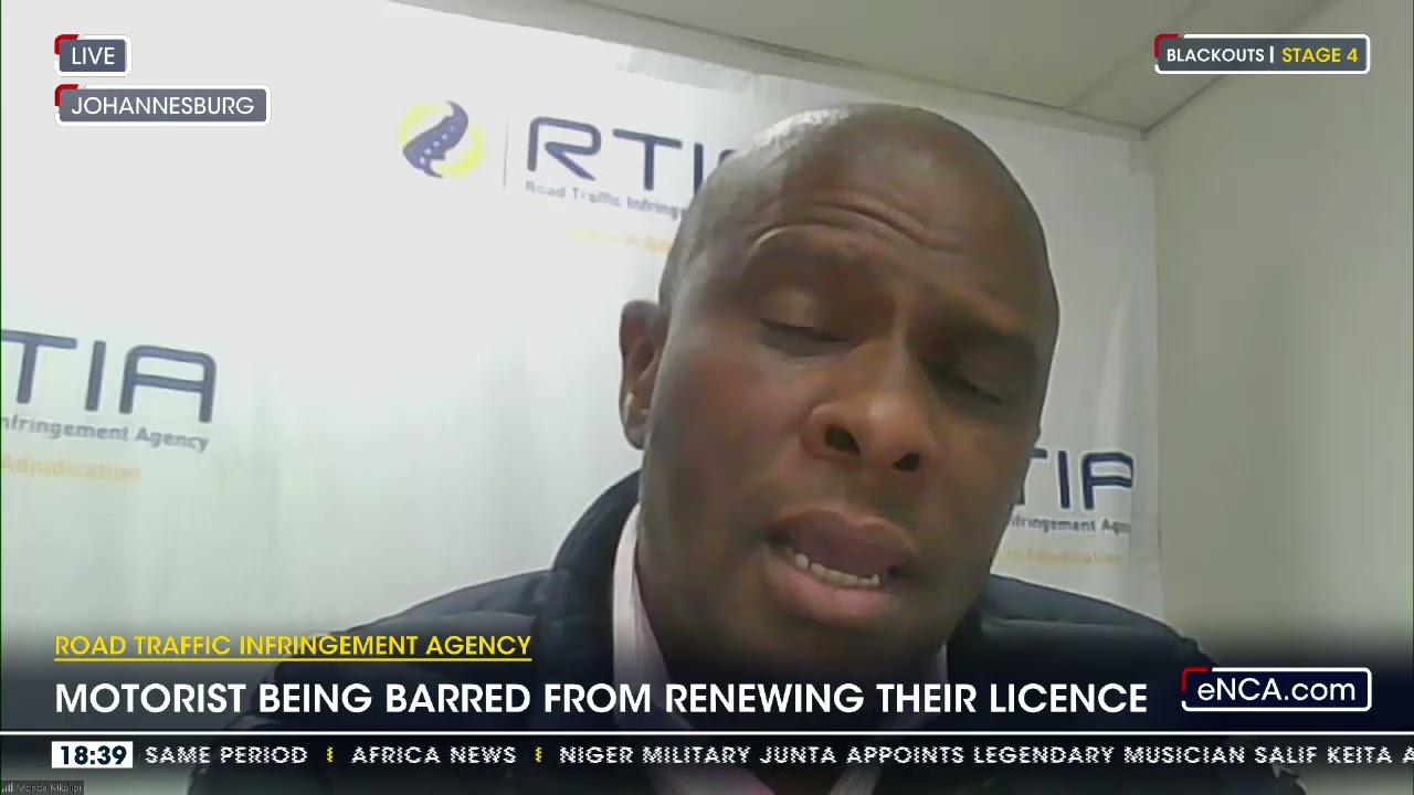 Road Traffic Infringement Agency | Motorists being barred from renewing their licence