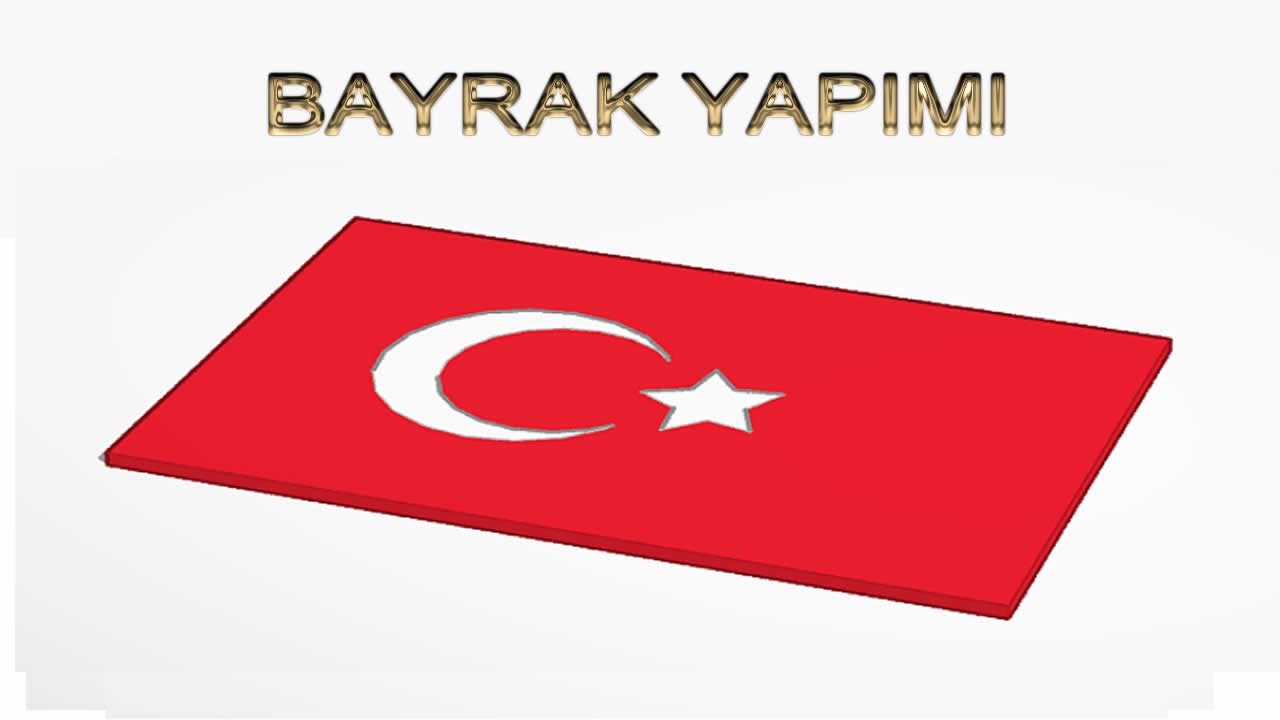 3D Türk Bayrağı - 7 #flag #flags #turkish #türkiye #kolaytasarım #3d #games 