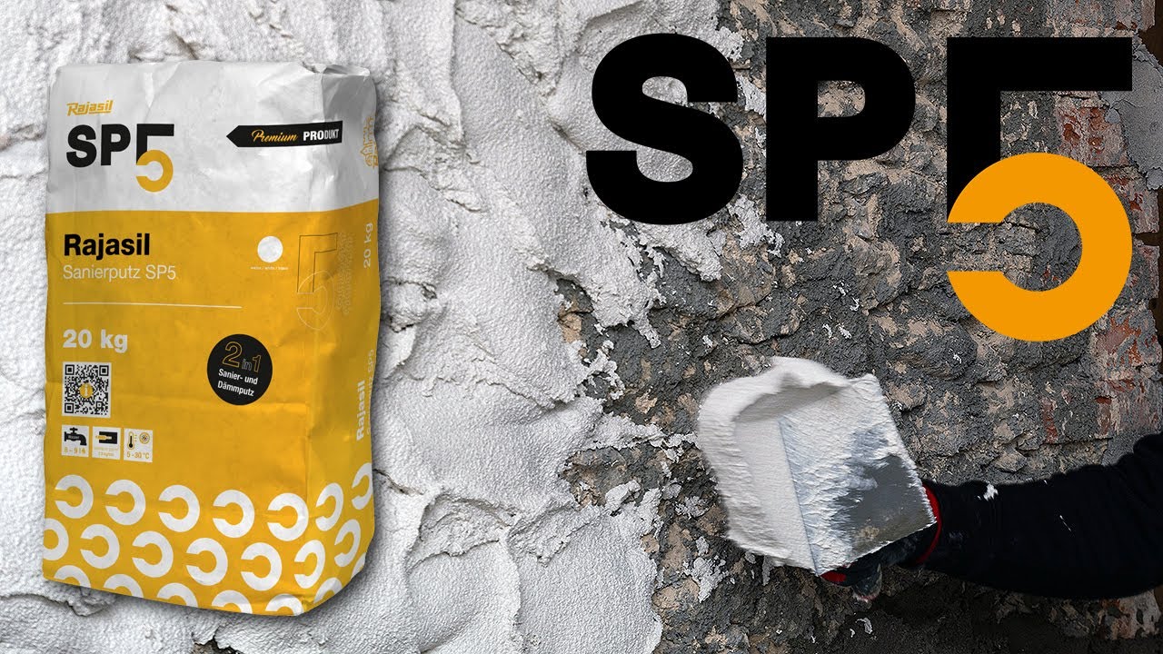 Sanierputz Rajasil SP5 - Verarbeitung einlagig