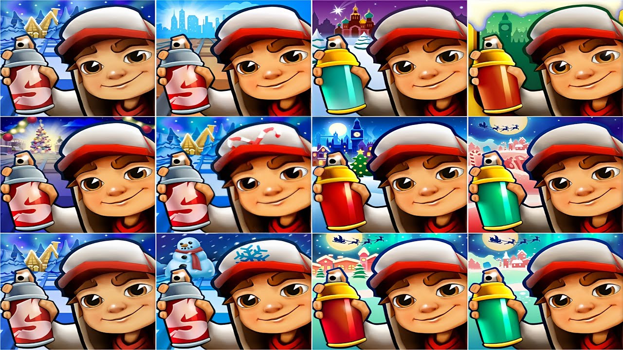 Subway Surfers All Winter Updates (2014 - 2025) 