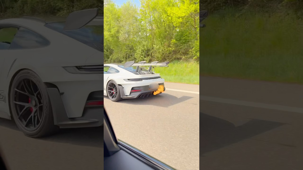 Porsche 992 GT3 RS *INSANE FLAMES (S4T STAGE 2) #stage4tuning #porsche #gt3rs #cars