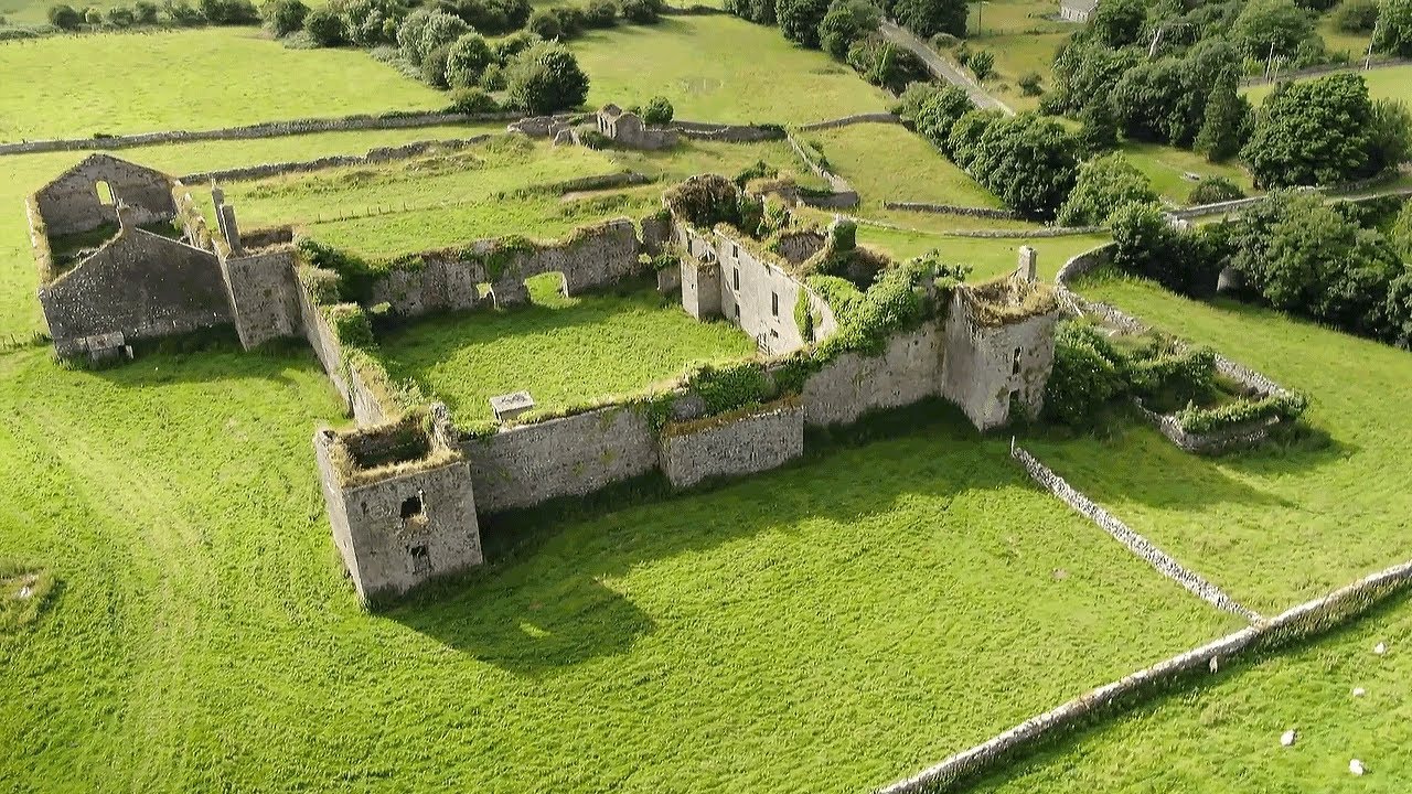 Drone in Ireland captures spectacular ancient ruins