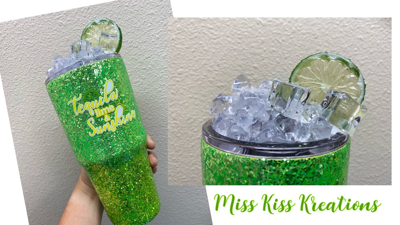 Ice and Lime Tumbler lid Tutorial