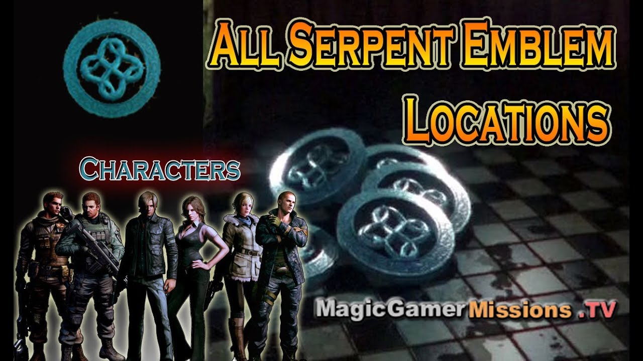 Resident Evil 6 | All Serpent Emblem Locations | All Characters Heirlooms Trophy / Achievement